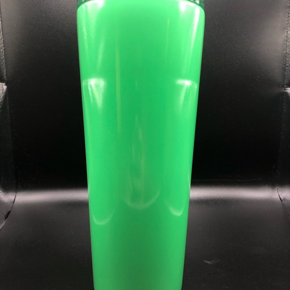 NWT Starbucks Spring 2023 Green Stainless Steel Insulated 16oz Tumbler Pink Lid - Picture 2 of 6